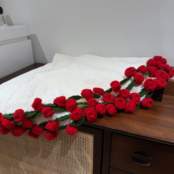 Crochet Rose Blanket - Image 8