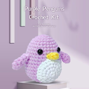 Penguin Woobles Crochet Kit - light purple