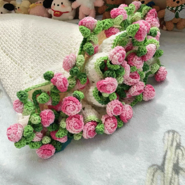 Crochet Rose Blanket - Image 6