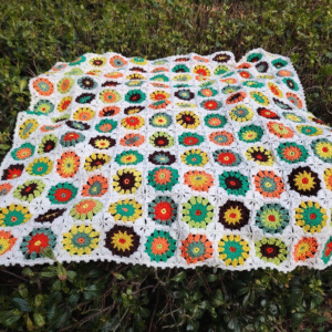 Crochet blanket - B, 100x100cm