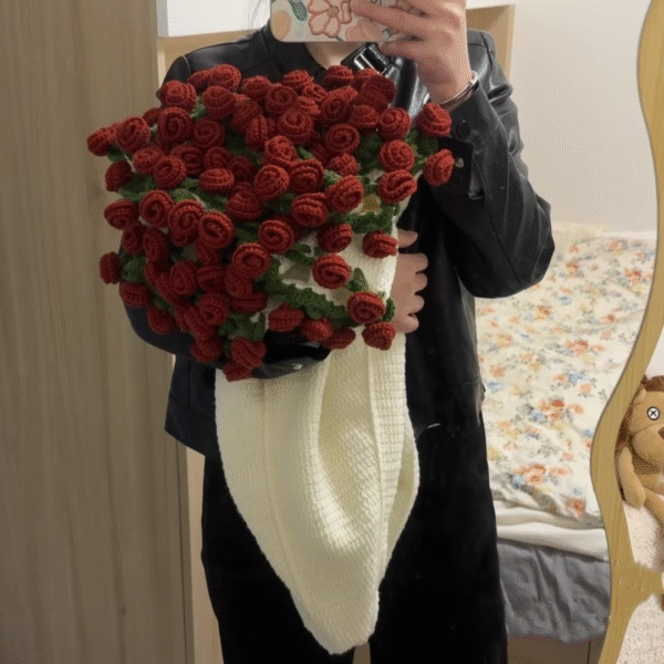 Crochet Rose Blanket - Image 4