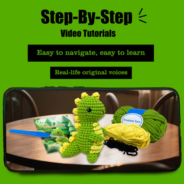Dinosaur Woobles Crochet Kit - Image 3