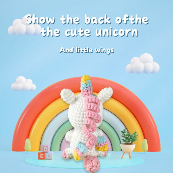 Unicorn Woobles Crochet Kit - Image 2