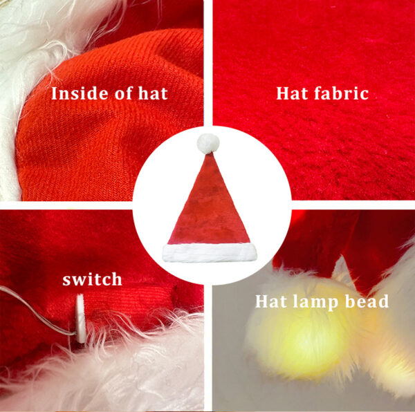 Handmade Christmas Hat with light - Image 2