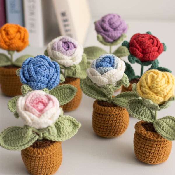 Crochet Flowers Pots - Image 3