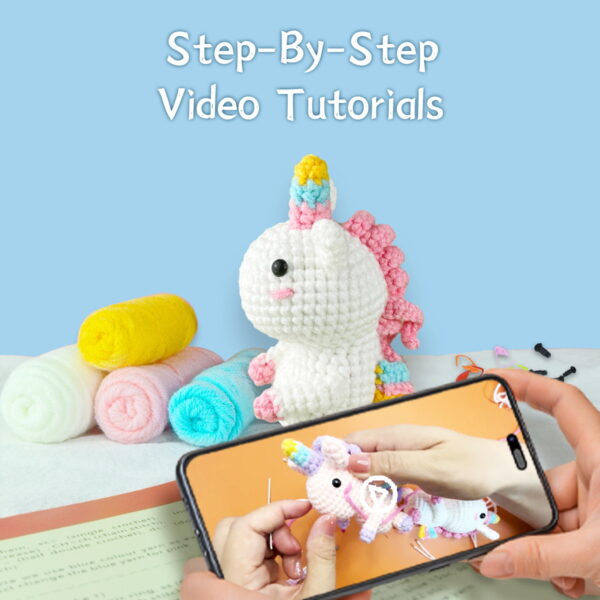 Unicorn Woobles Crochet Kit - Image 4