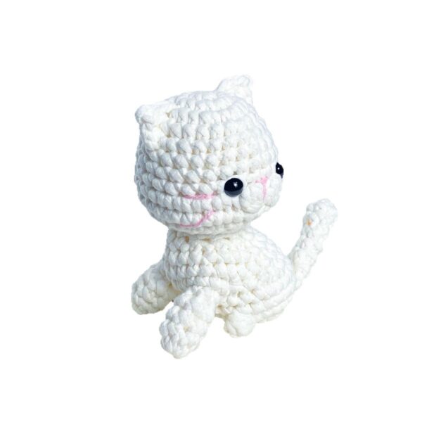 White Cat Woobles Crochet Kit - Image 6