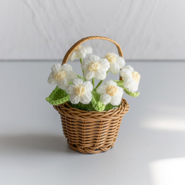 Crochet Flower Basket - Image 7