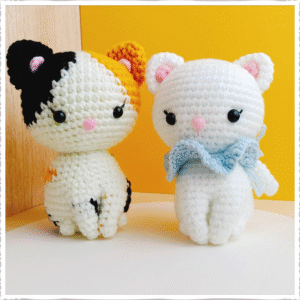 Crochet cat doll