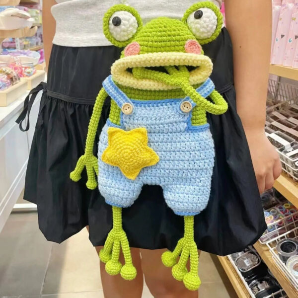 Crochet Frog Cartoon Bag - Image 2
