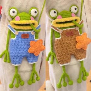Crochet Frog Cartoon Bag
