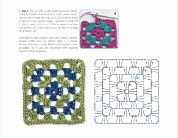Handmade Crochet Square Motif Patterns - Image 6