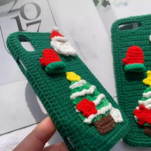 Crochet Christmas Phone Case Cover - for iPhone 12