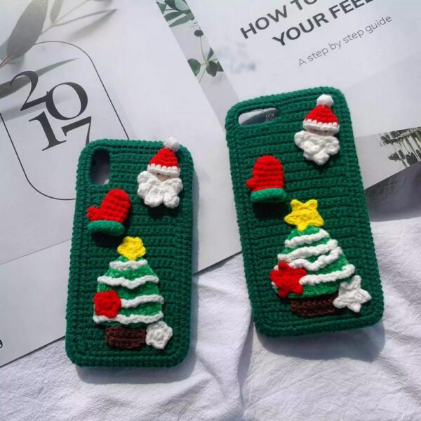 Crochet Christmas Phone Case Cover - Image 2