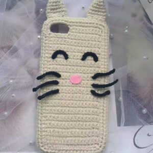 Crochet Cute Cat Phone Case Cover