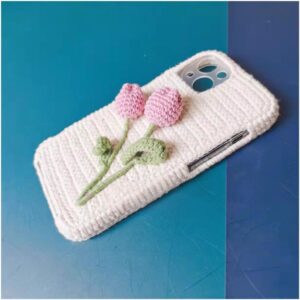 Crochet DIY Tulip Phone Case