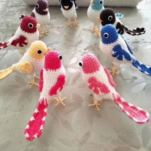 Handmade Crochet Birds Toys