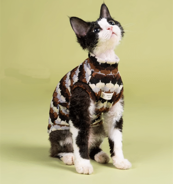 Handmade Knitted Cat Clothes - Image 4