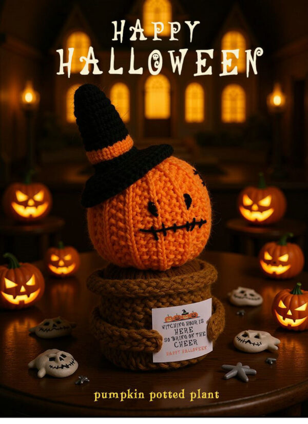 Halloween Pumpkins Amigurumi Doll - Image 3