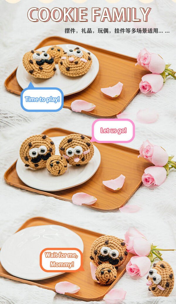 DIY Cookie Family Crochet Kit - Image 3