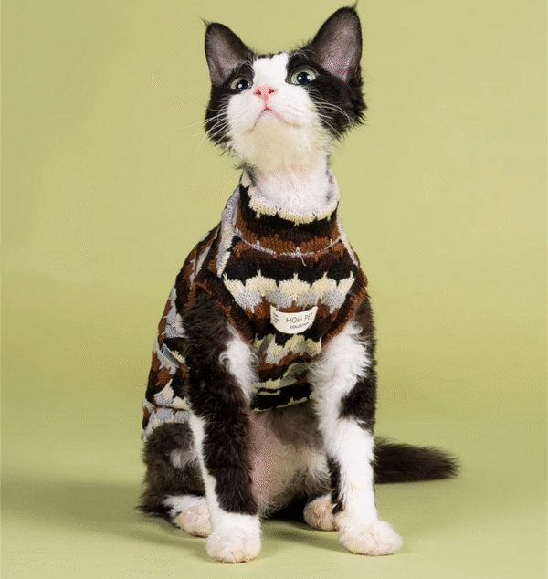 Handmade Knitted Cat Clothes - Image 6