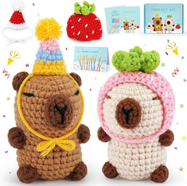 Capybara Crochet Kit for Beginner