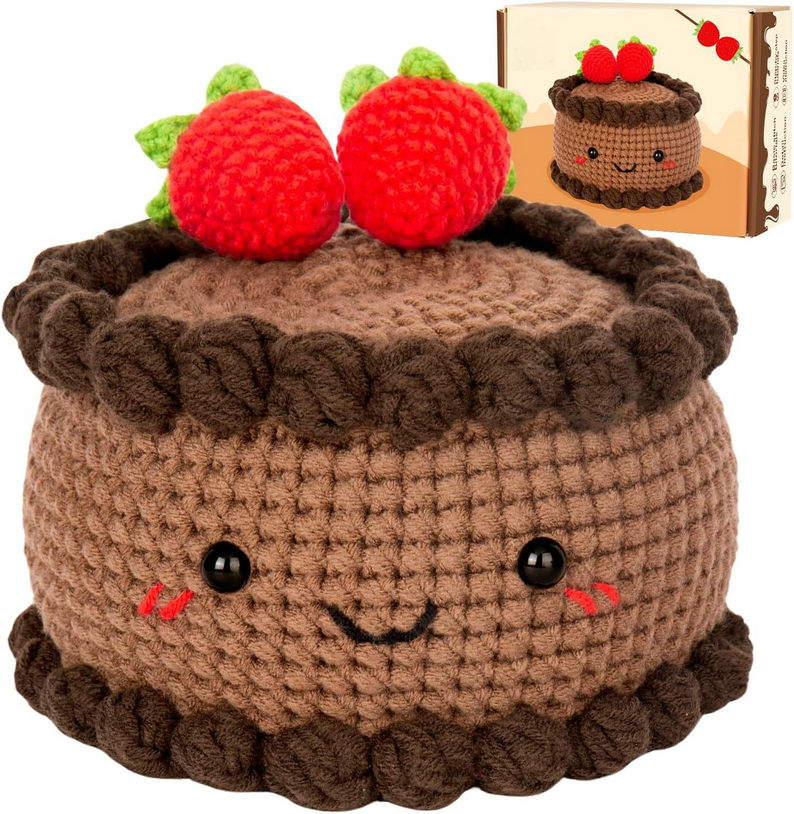 Strawberry Cake Crochet Kit