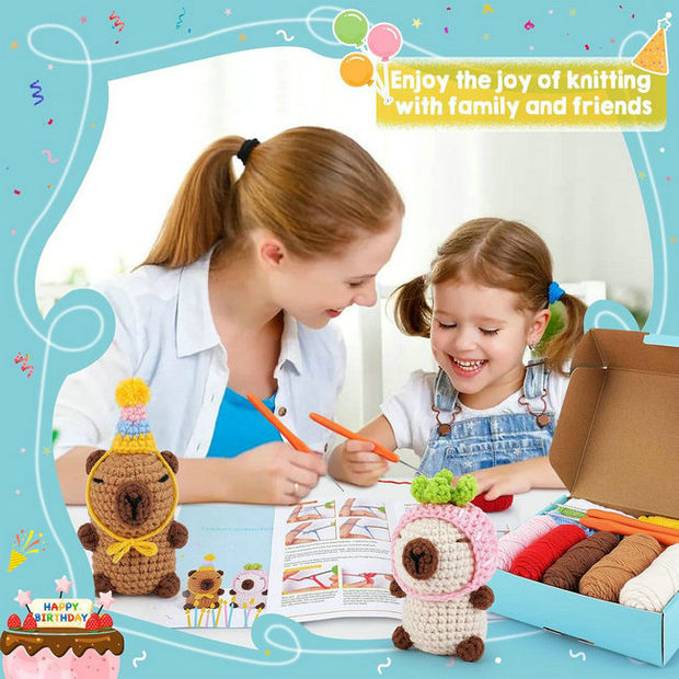 Capybara Crochet Kit for Beginner - Image 3