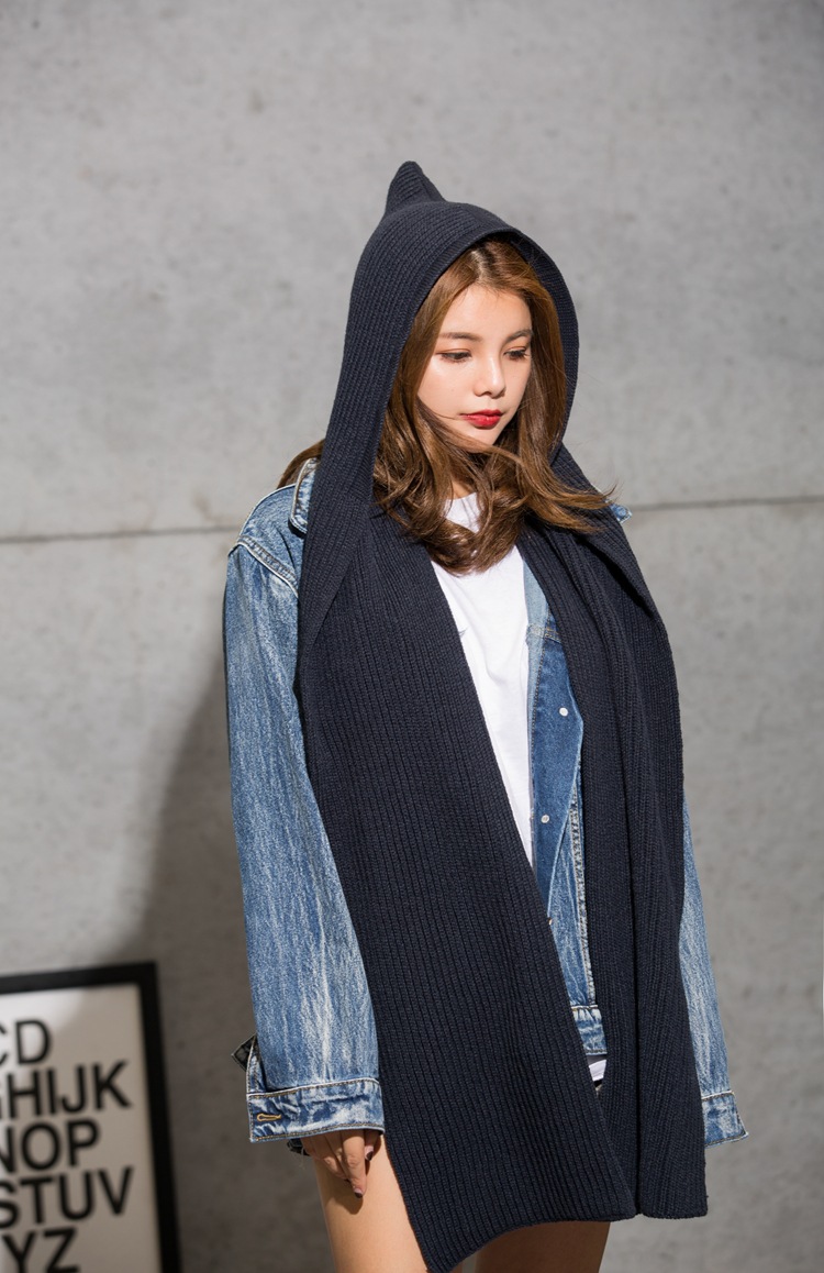 Crochet Hooded Scarf for Women - Image 8