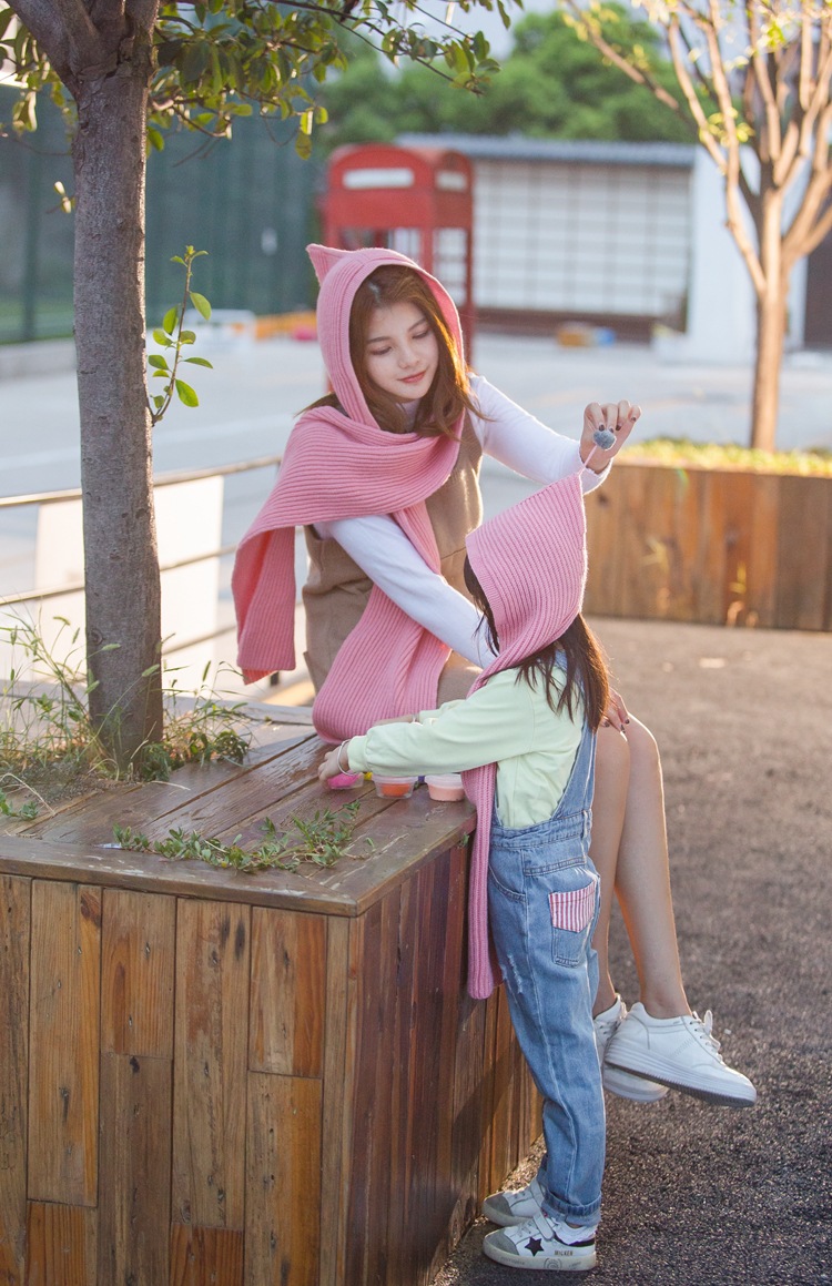 Crochet Hooded Scarf for Women - Image 11