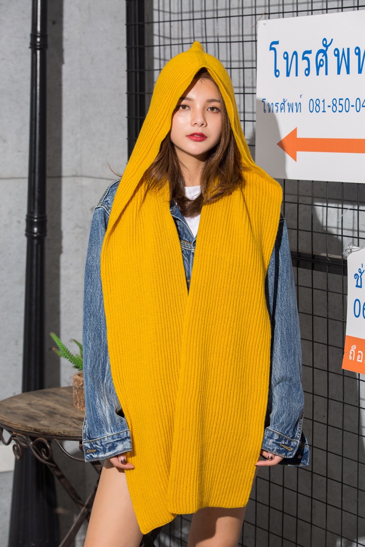 Crochet Hooded Scarf for Women - Image 12