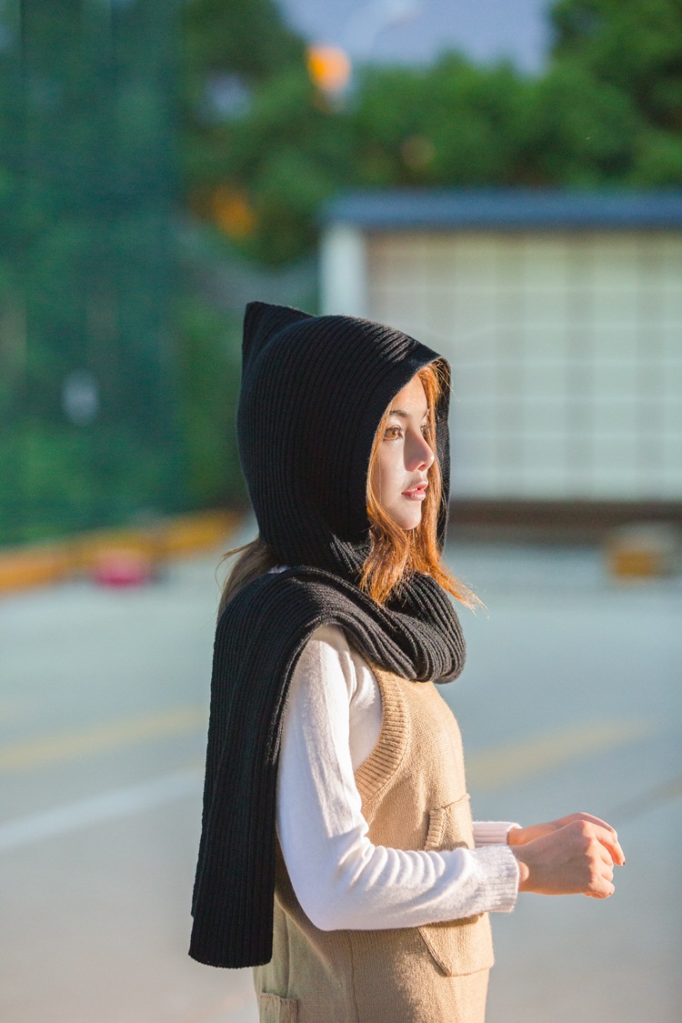 Crochet Hooded Scarf for Women - Image 14